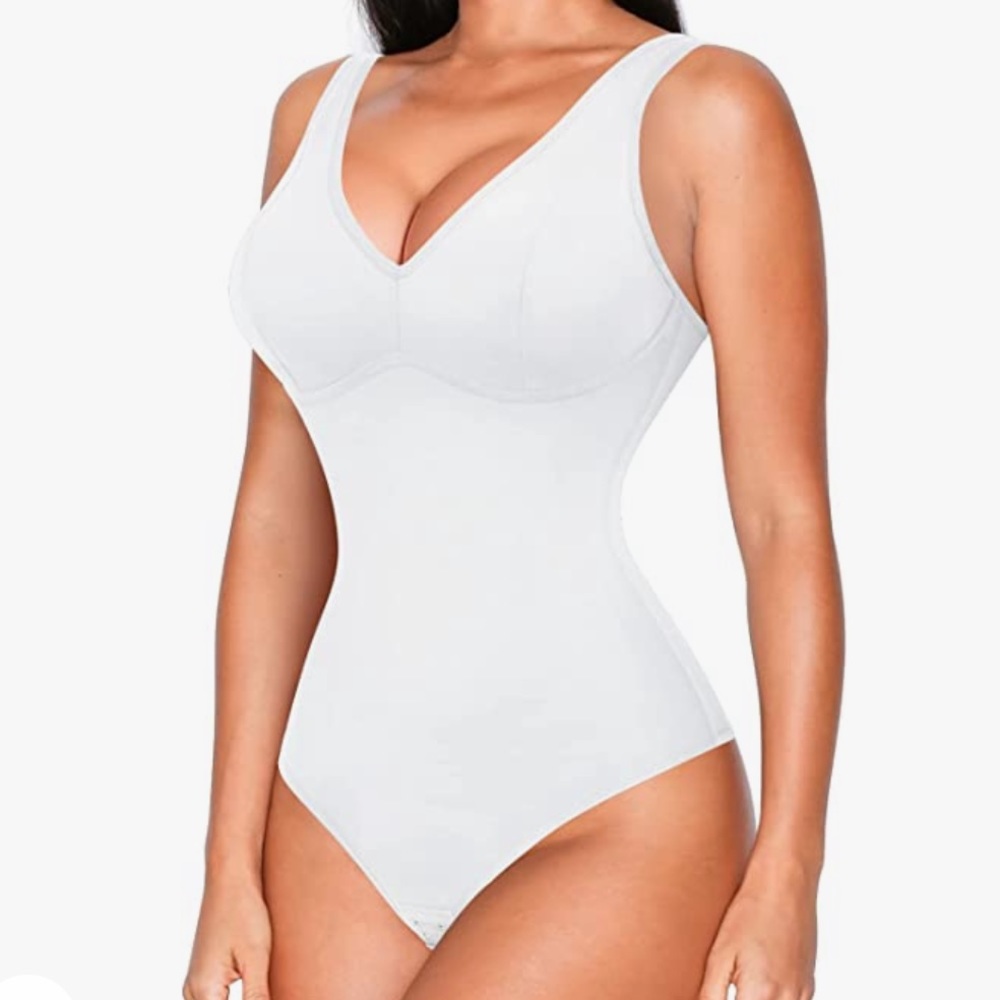 NWOT White bodysuit/ shape wear
